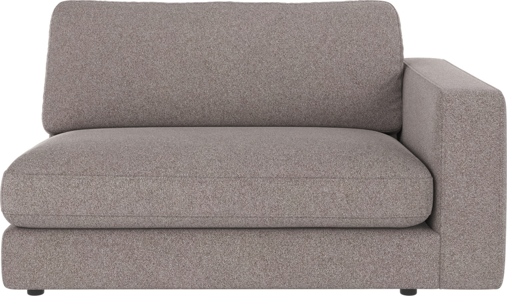 Sofamodul højre armlæn Rowico Duncan Brenda 7 melange gråbeige H78xB129xD103 cm