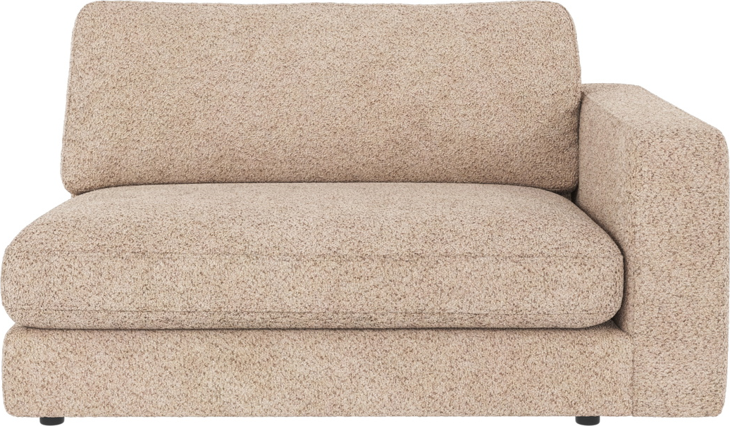 Sofamodul højre armlæn Rowico Duncan Anna bouclé lys beige H78xB129xD103 cm FSC®-mix