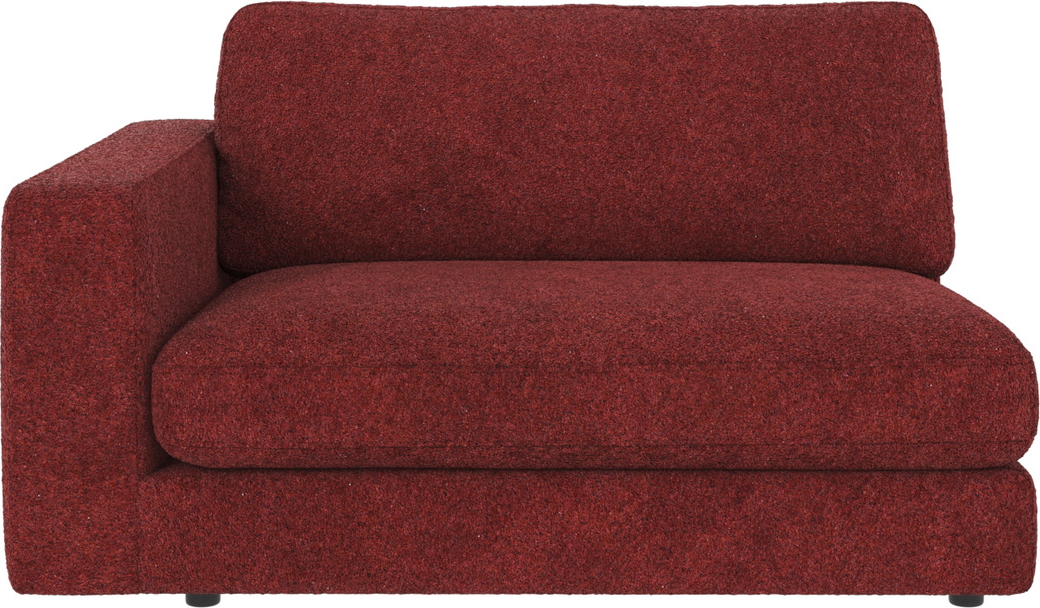 Modulsofa venstre armlæn Rowico Duncan Anna 8 rød H78xB129xD103 cm