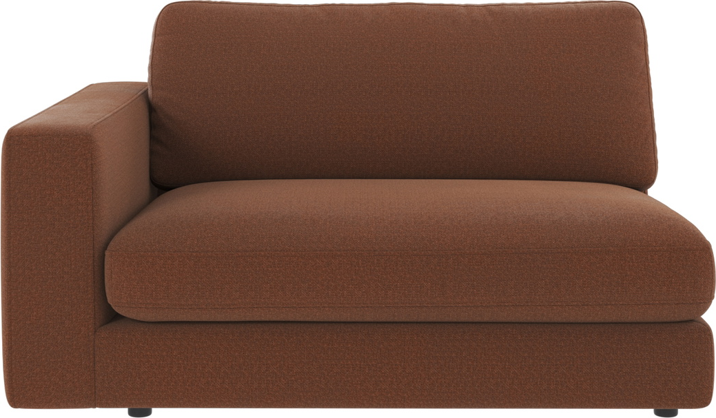 Venstre armlænsmodul Rowico Duncan modulsofa Rita rød polyester B129 Ã D103 Ã H78 cm