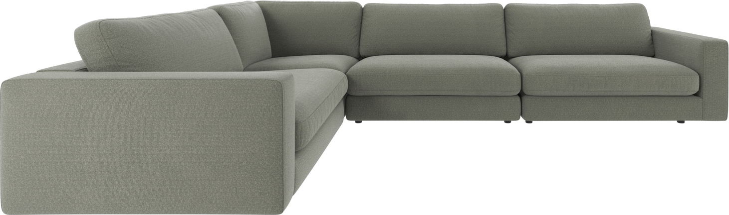 Hjørnesofa Rowico Duncan modulsofa FSC® grøn stof Rita 345Ã233 cm