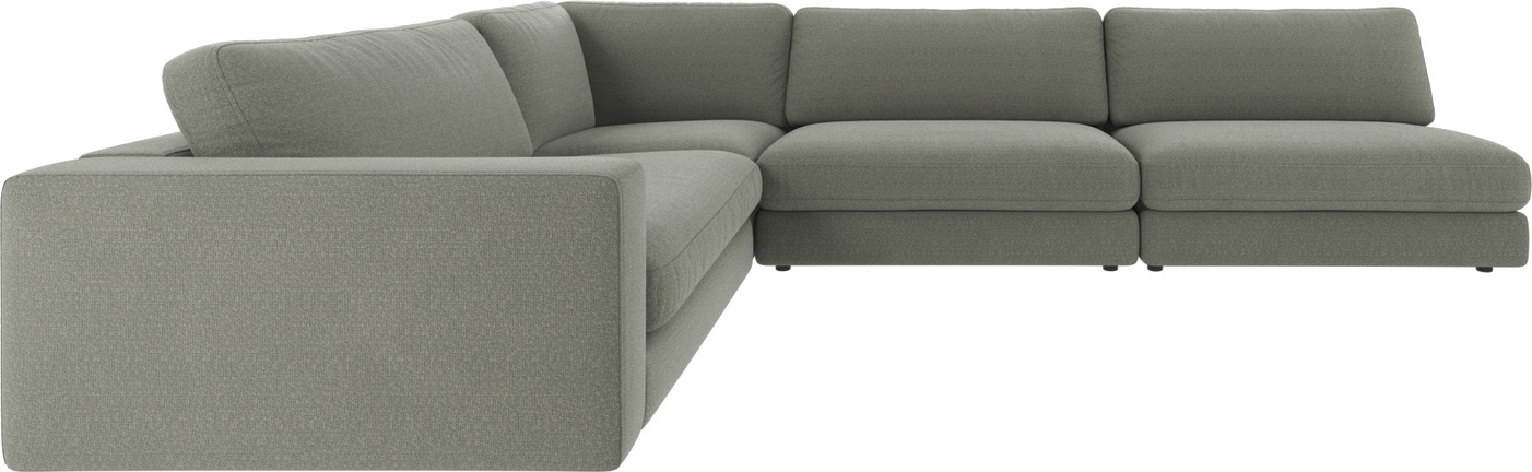 Hjørnesofa Rowico Duncan Rita 158 grøn modulsofa 325x230 cm nordisk design