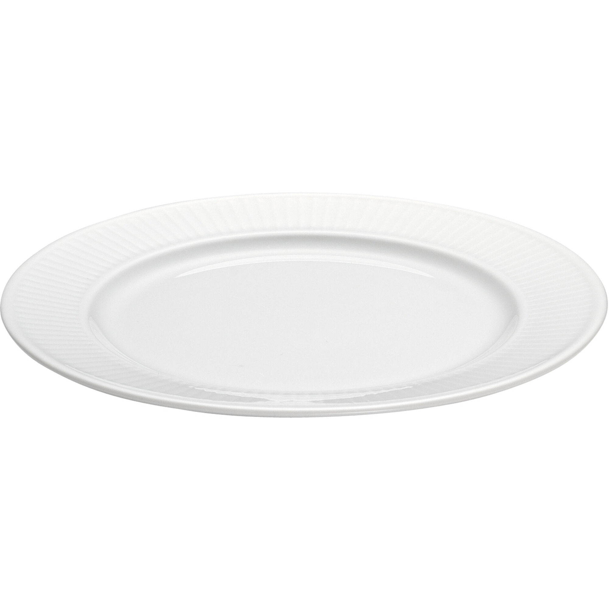 Pillivuyt Hvid Plissé tallerken, Ø 20 cm.