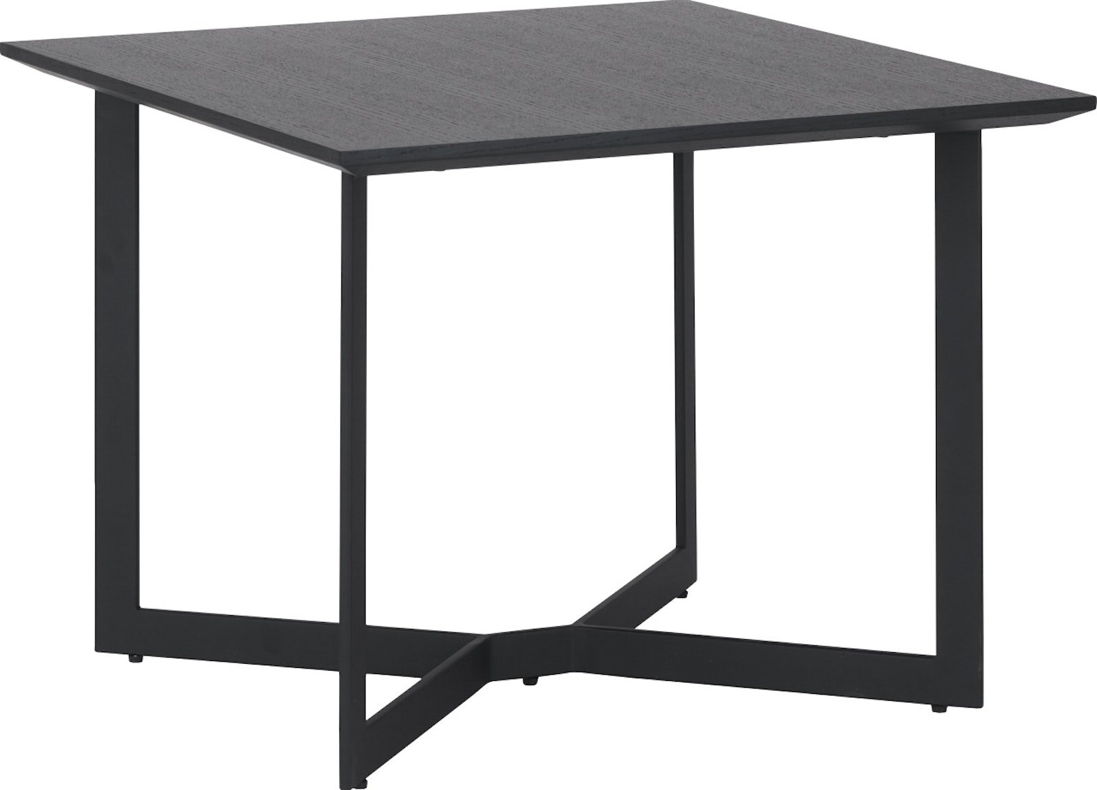 Sofabord Raymond & Hallmark Wansford  -  sort træ, minimalistisk Ø70 cm H52 cm