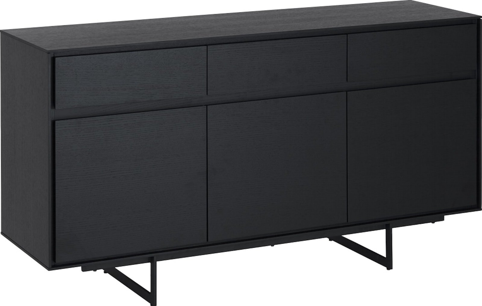 Skænk/Sideboard Raymond & Hallmark Wansford i Sort Træ 155x45x82 cm
