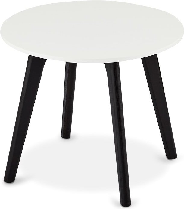 Sofabord Raymond & Hallmark Lane  -  hvid bordplade med sorte ben | 40x48x48 cm