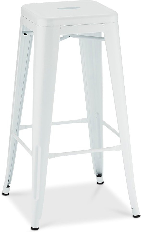 Barstol Raymond & Hallmark Islay barkruk  -  Hvid lakeret stål H76ÃB43ÃD43 cm