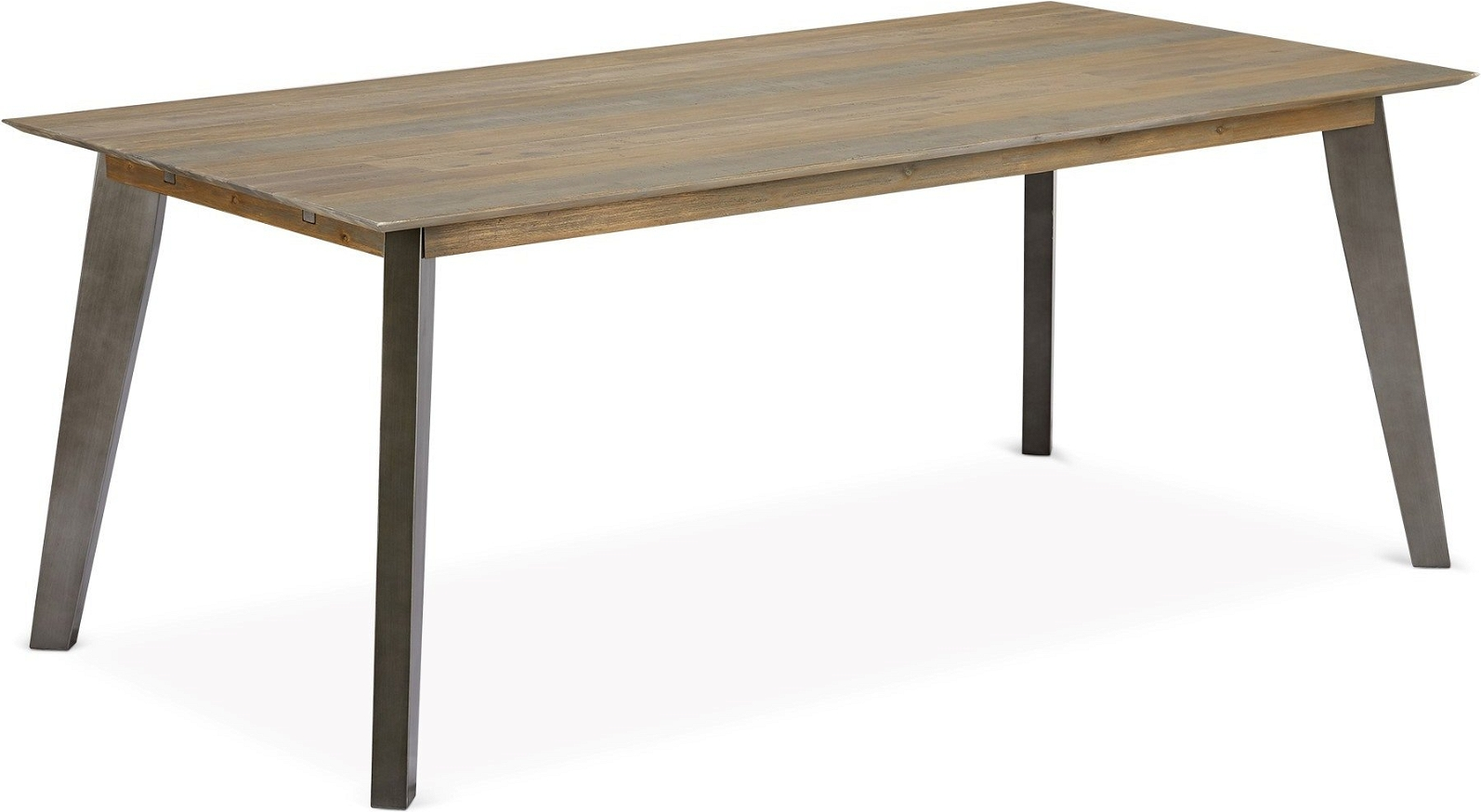 Spisebord Raymond & Hallmark Derby 200Ã100 cm akacietræ brun med metalben og tillægsplade