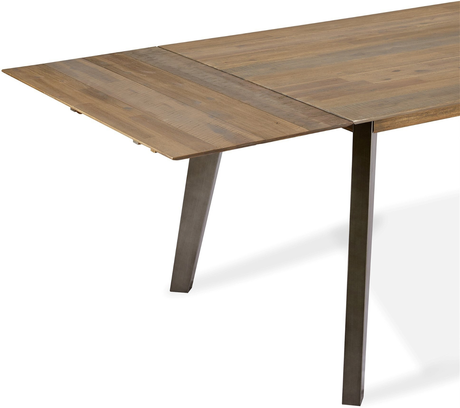 Spisebordstillægsplade forlængerplade Raymond & Hallmark Derby akacietræ 50Ã100 cm brun
