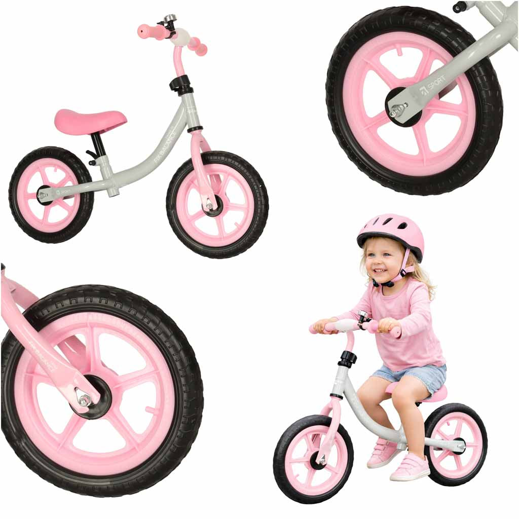 Trike Fix Balance cross-country cykel hvid og pink