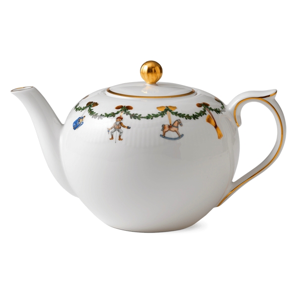 Royal Copenhagen Stjerne Riflet Jul tekande med låg - 140 cl  : Erling Christensen Møbler