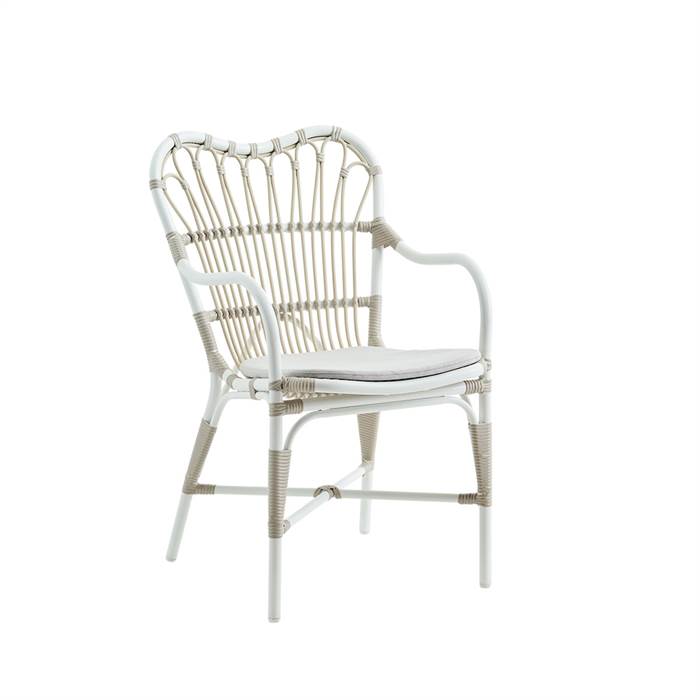 Sika Design Margret spisebordsstol - Dove White - inkl. B450 hvid hynde Quick Dry - B450-White : Erling Christensen Møbler