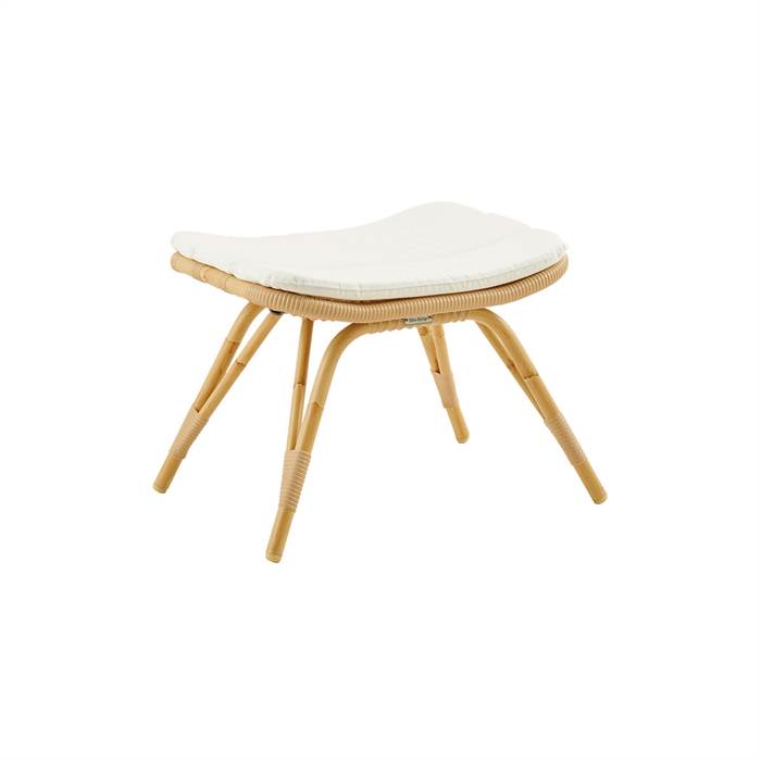 Sika Design Monet fodskammel - Naturel - inkl. B450 hvid hynde Quick Dry - B450-White : Erling Christensen Møbler