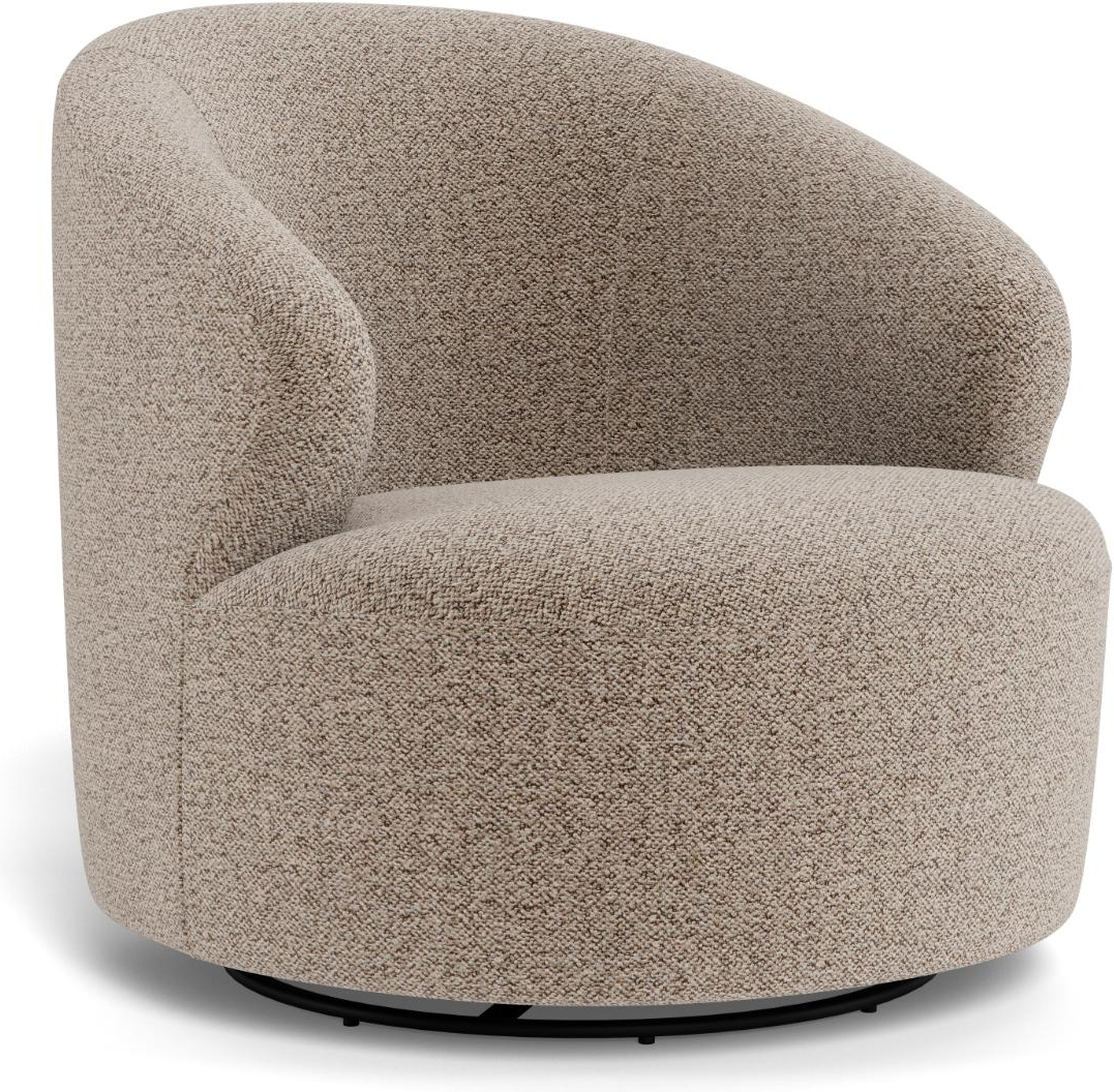 Loungestol / lænestol Signature Westby beige Monza-stof, sort stålstel, B78 D56 H34,5 cm