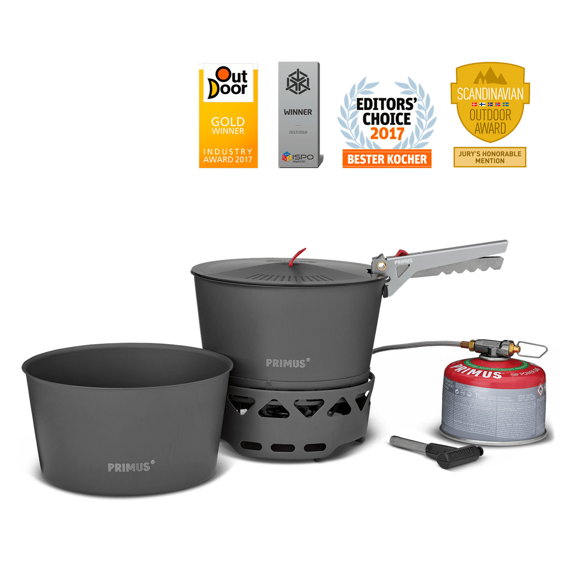 Primus PrimeTech Stove Set stormkøkken med 2 gryder 2,3 liter