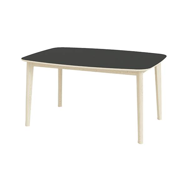 Skovby SM118 spisebord - Eg hvidolie / sort laminat  : Erling Christensen Møbler