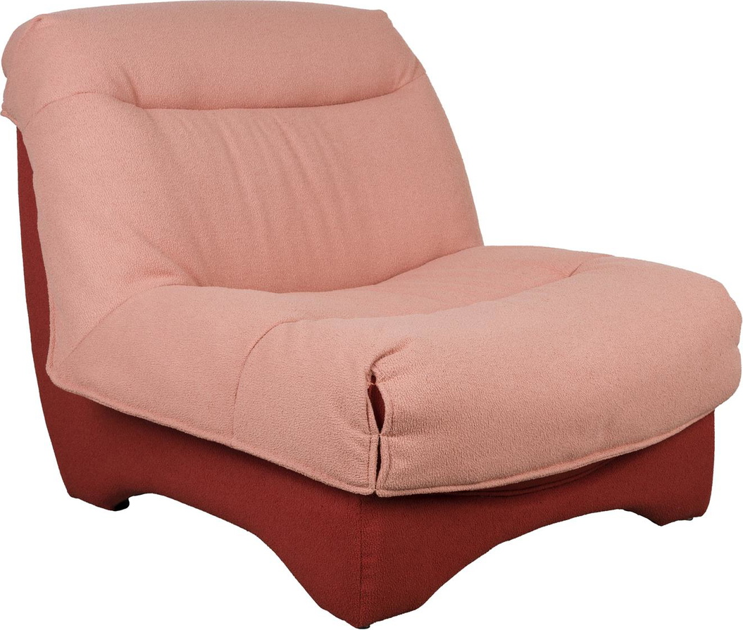 Loungestol Studio White Twister stof støvet rosa 80x72x102 cm