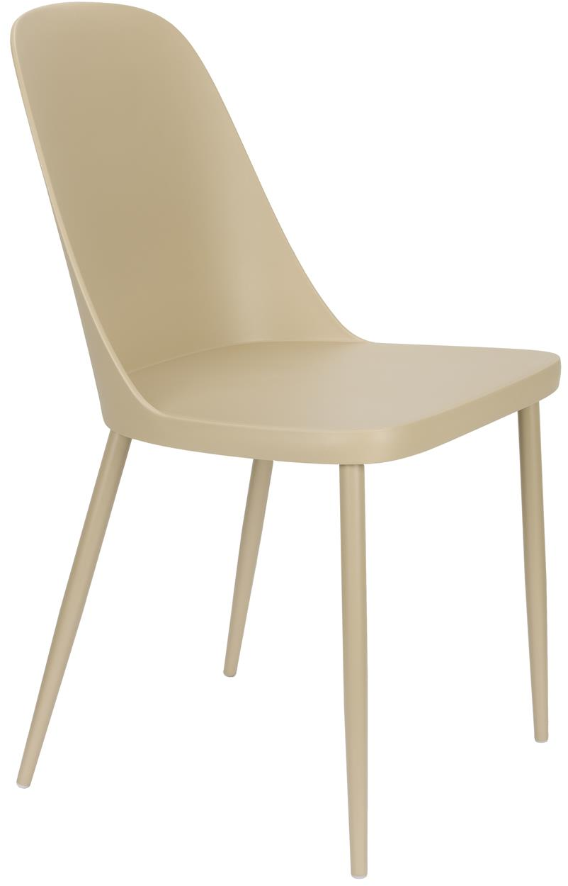 Spisebordsstol Studio White Pip stenlysgrå stålramme tidløst minimalistisk design