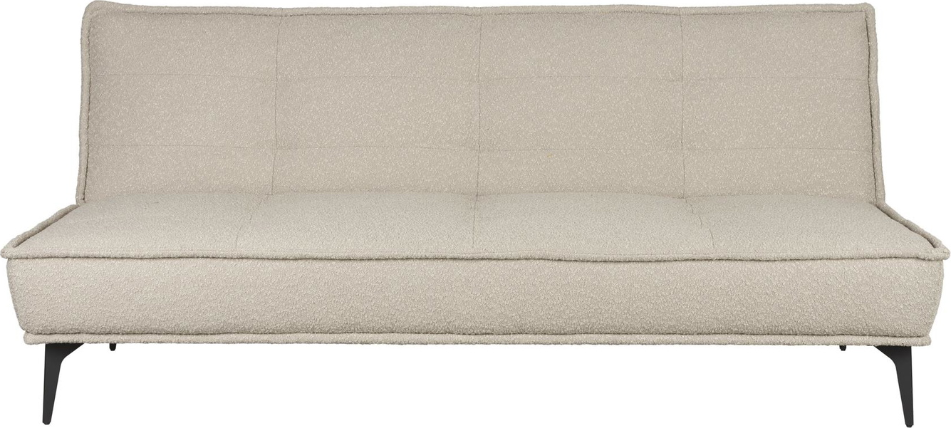 Sovesofa Studio White Cielke lysgrå polyester 184x90x84 cm skumfyld fyrretræsben uden armlæn multifunktionel