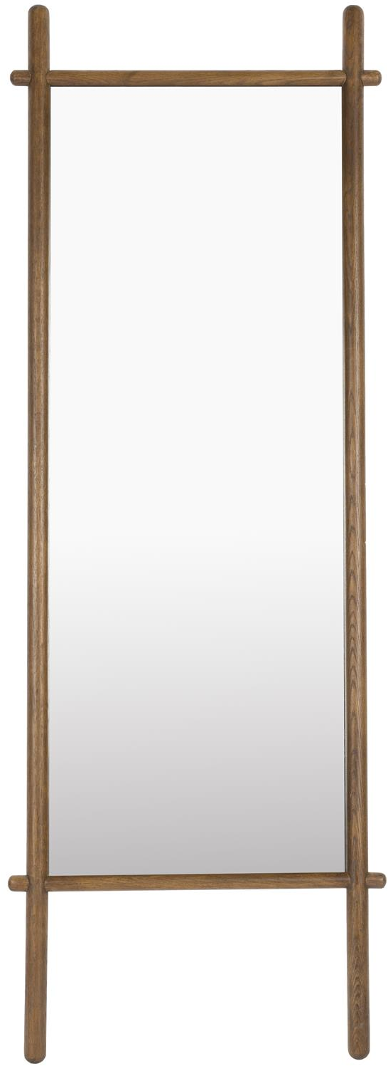 Vægspejl Studio White Solene mørk natur egetræ 160 x 58 cm