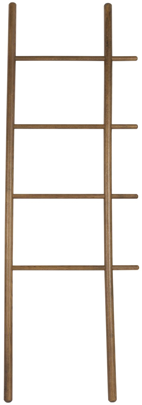 Pyntestige Studio White Jhon mudderbrun egetræ H156,5ÃB52 cm dekorativ funktionel tæppestige