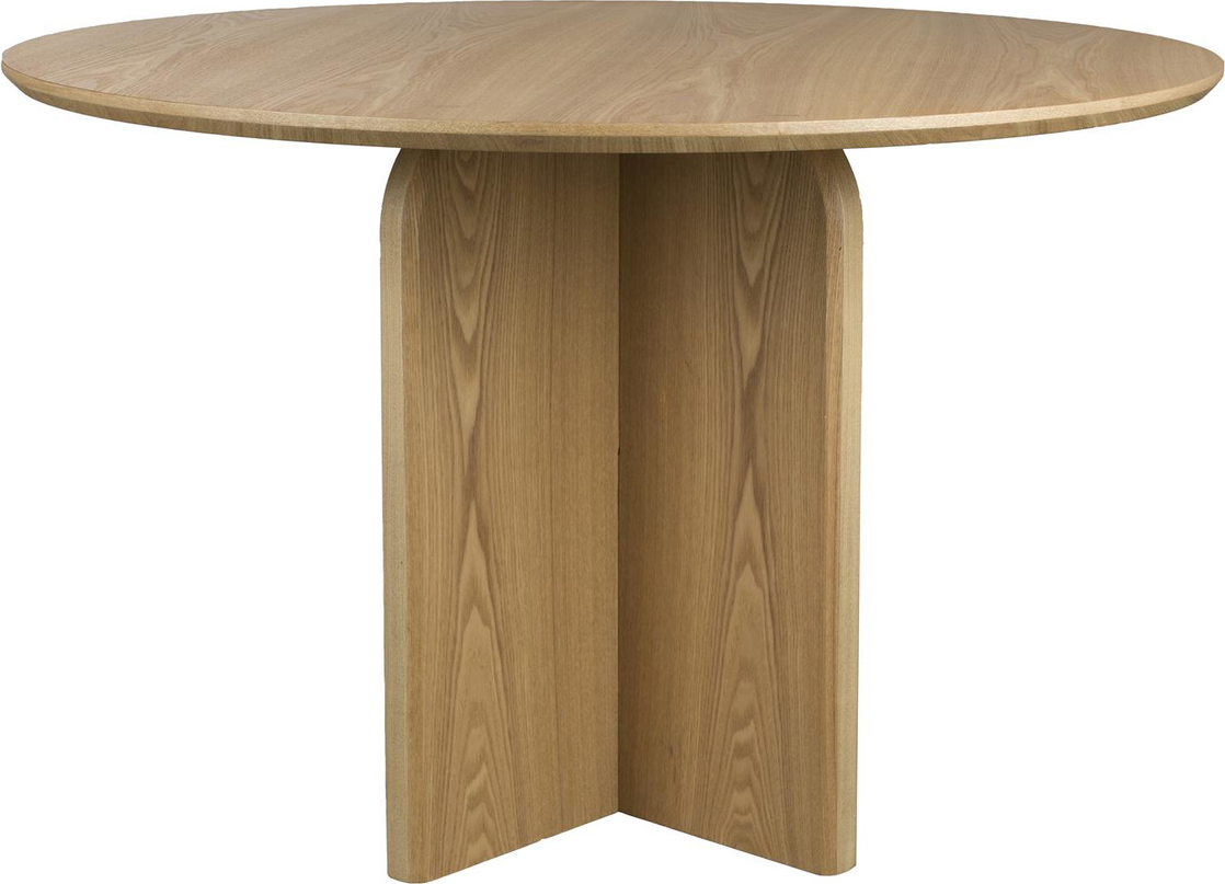 Spisebord Studio White Laurent rund Ø120 cm nougat MDF