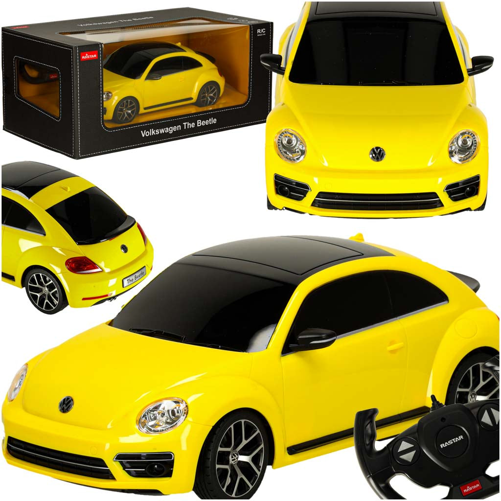 Fjernstyret bil 1:14 Volkswagen Beetle gul