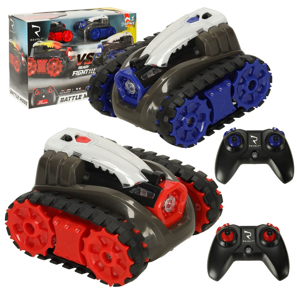 RC Revolt BATTLE fjernbetjent bil kamptilstand lydlys 2-pak