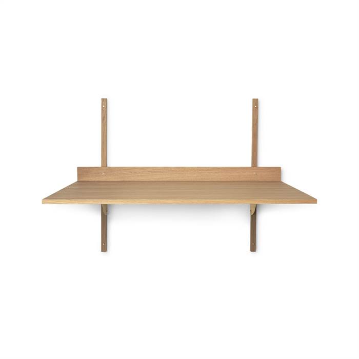 Ferm Living Sector Desk - Oak/Brass  : Erling Christensen Møbler
