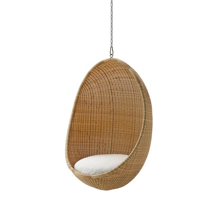Sika Design Hængestol - Natur - inkl. hynde - B450 White B450-Tempotest White : Erling Christensen Møbler