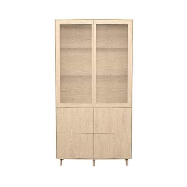 Skovby SM410 vitrine - Hvidolieret eg  : Erling Christensen Møbler