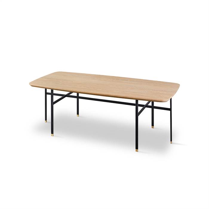 Skovby SM244 / SM263S sofabord - 130 x 65 cm - Bordplade: Massiv olieret eg  : Erling Christensen Møbler