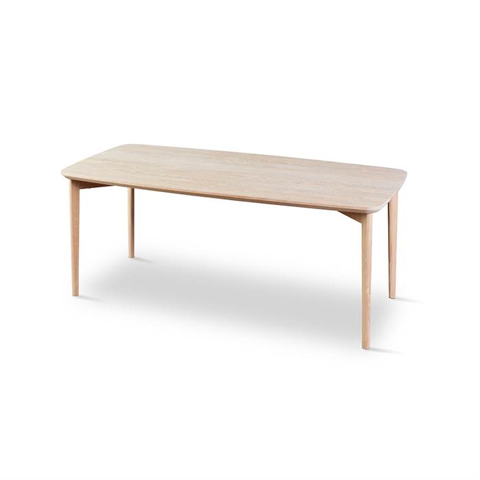Skovby SM244 / SM265 sofabord - 130 x 65 cm - Bordplade: Massiv hvidolieret eg  : Erling Christensen Møbler