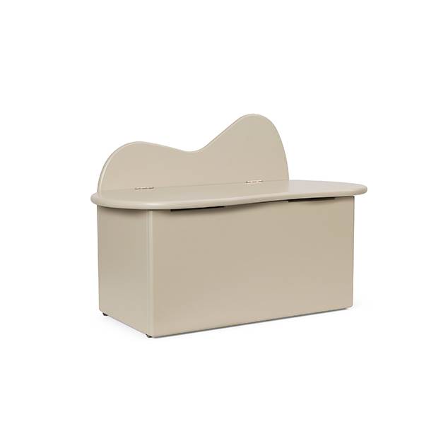 Ferm Living Slope storage bench - Cashmere  : Erling Christensen Møbler