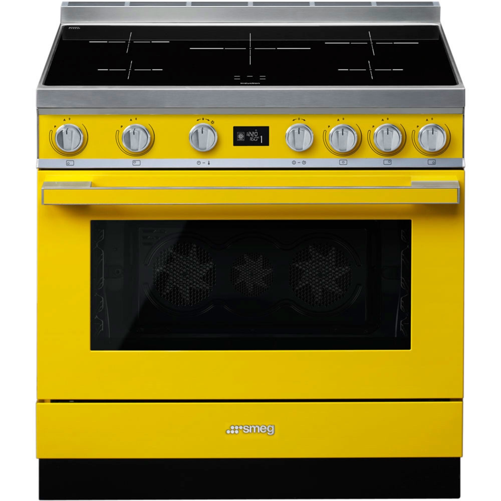 Smeg CPF9IPYW Portofino induktionskomfur, gul