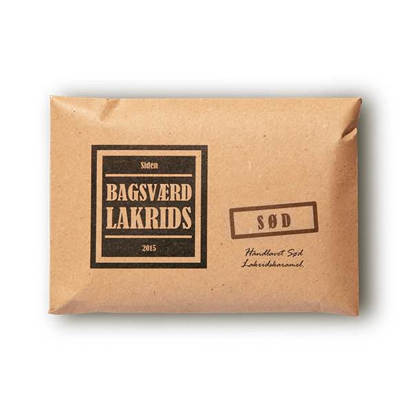 Bagsværd Lakrids Plade - Sød 160 g.  : Erling Christensen Møbler