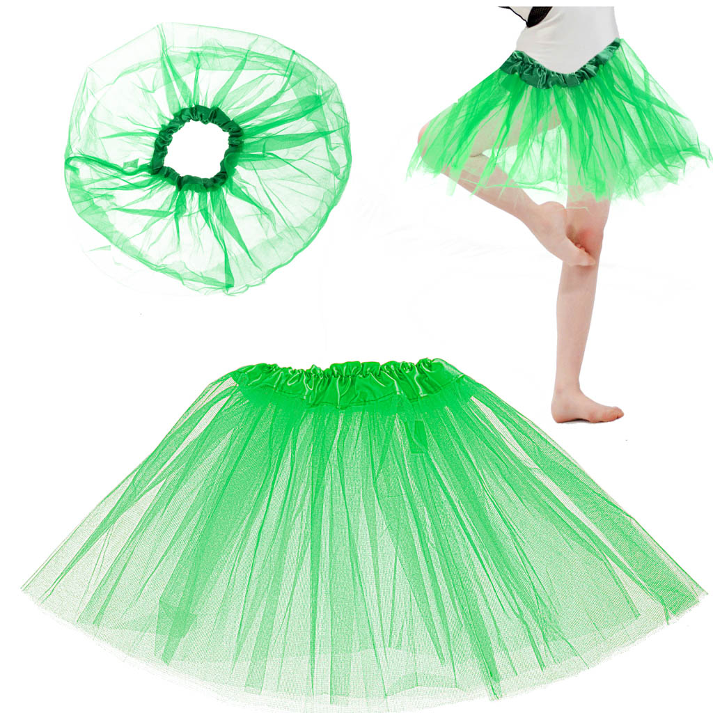 Tyl nederdel tutu kostume kostume grøn