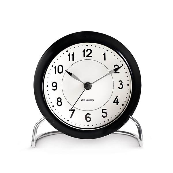 Arne Jacobsen Station Bordur - Ø:11 cm - Hvid/sort  : Erling Christensen Møbler