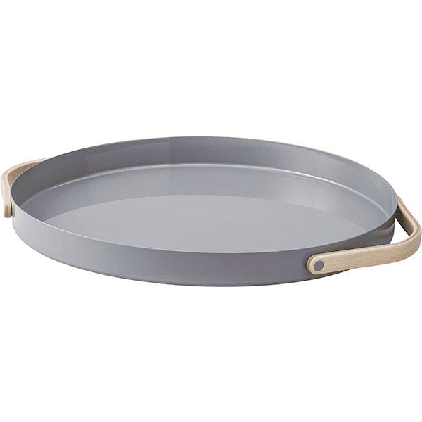 Stelton Emma serveringsbakke,  Ø 35 cm - Grå  : Erling Christensen Møbler