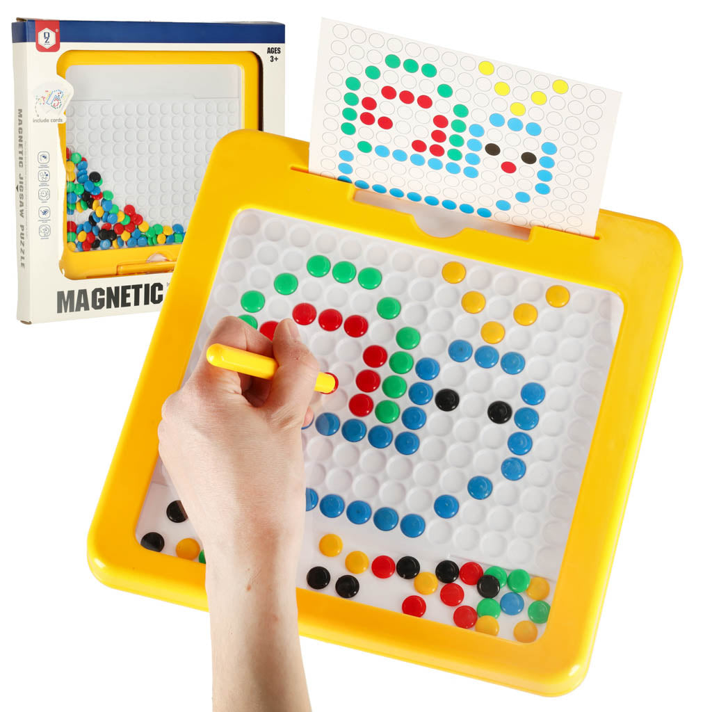 Magnetisk tavle Montessori prikker gul
