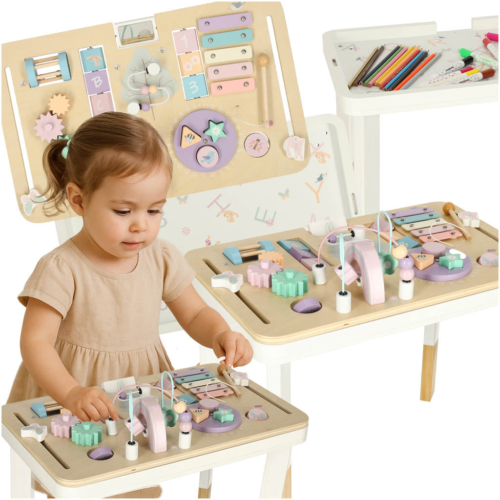Lulilo montessori manipulationsbord i pastel