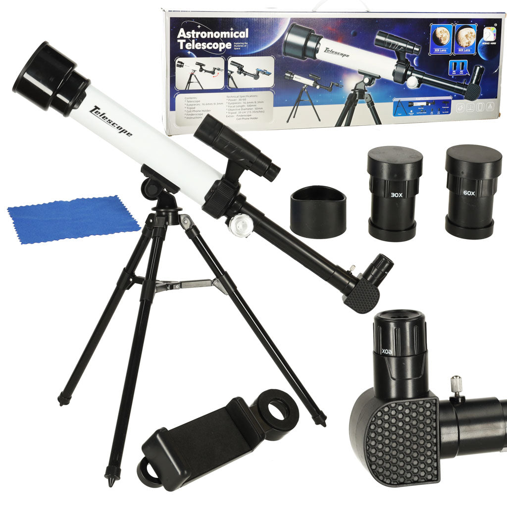 Astronomisk teleskop, pædagogisk teleskop for børn på stativ