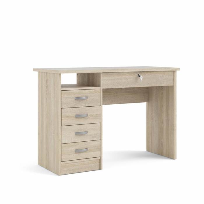 Tvilum Function Plus skrivebord med 5 skuffer - Eg struktur  : Erling Christensen Møbler