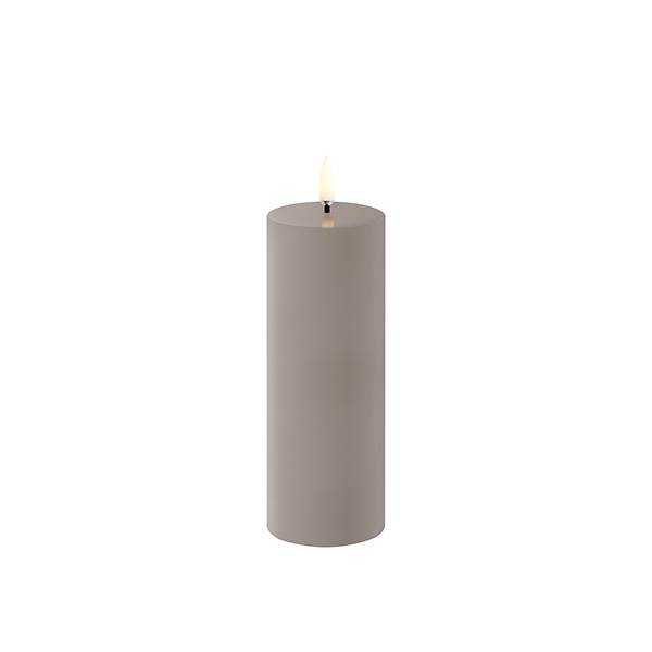 Uyuni Lighting LED Pillar bloklys - Ø5,8 x H15 cm - Sandstone  : Erling Christensen Møbler
