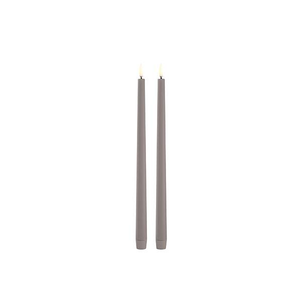 Uyuni Lighting LED Taper kronelys, H32 cm, smooth, 2 pak - Sandstone Sandstone : Erling Christensen Møbler