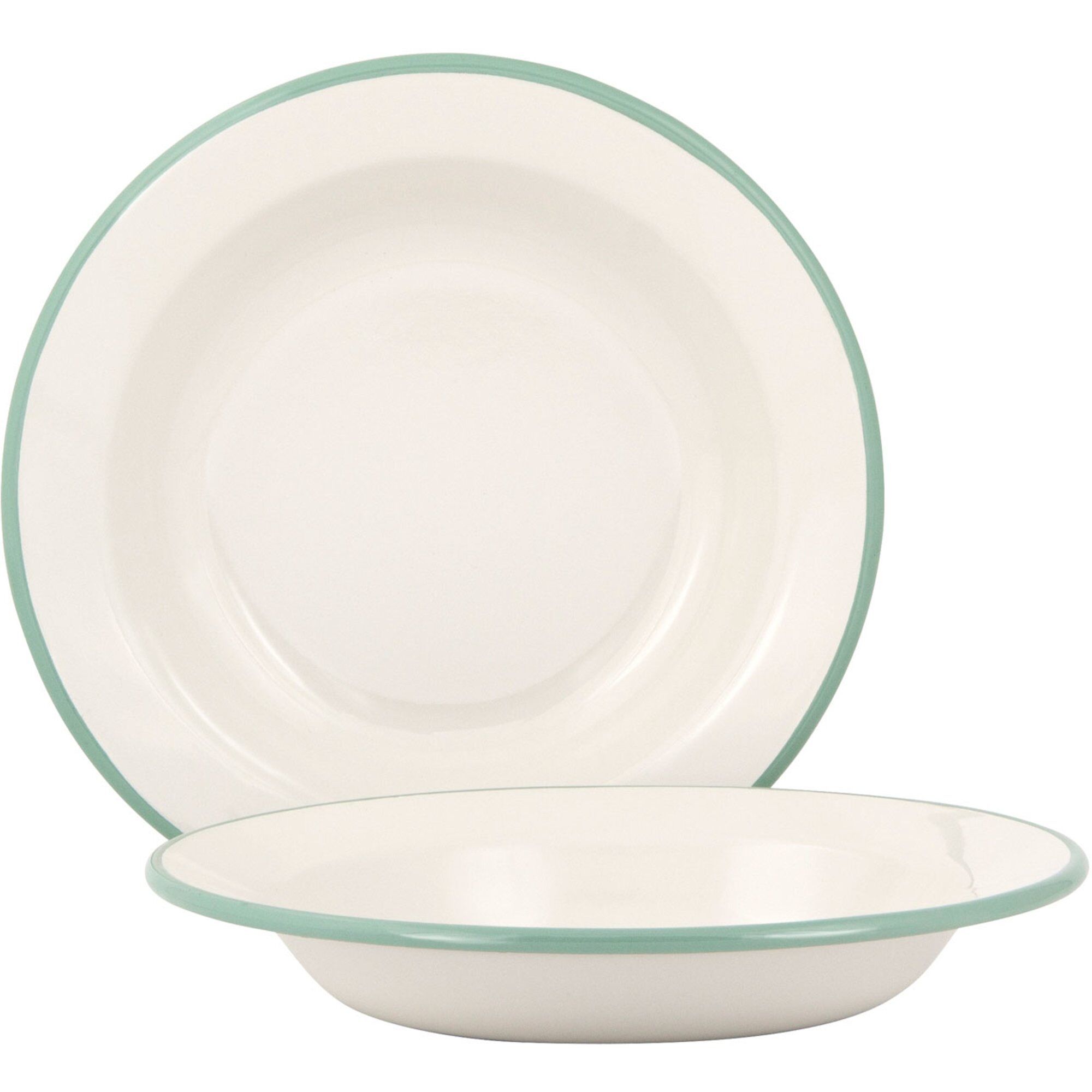 Kockums jernverk Dyb Tallerken 22 cm. Creme