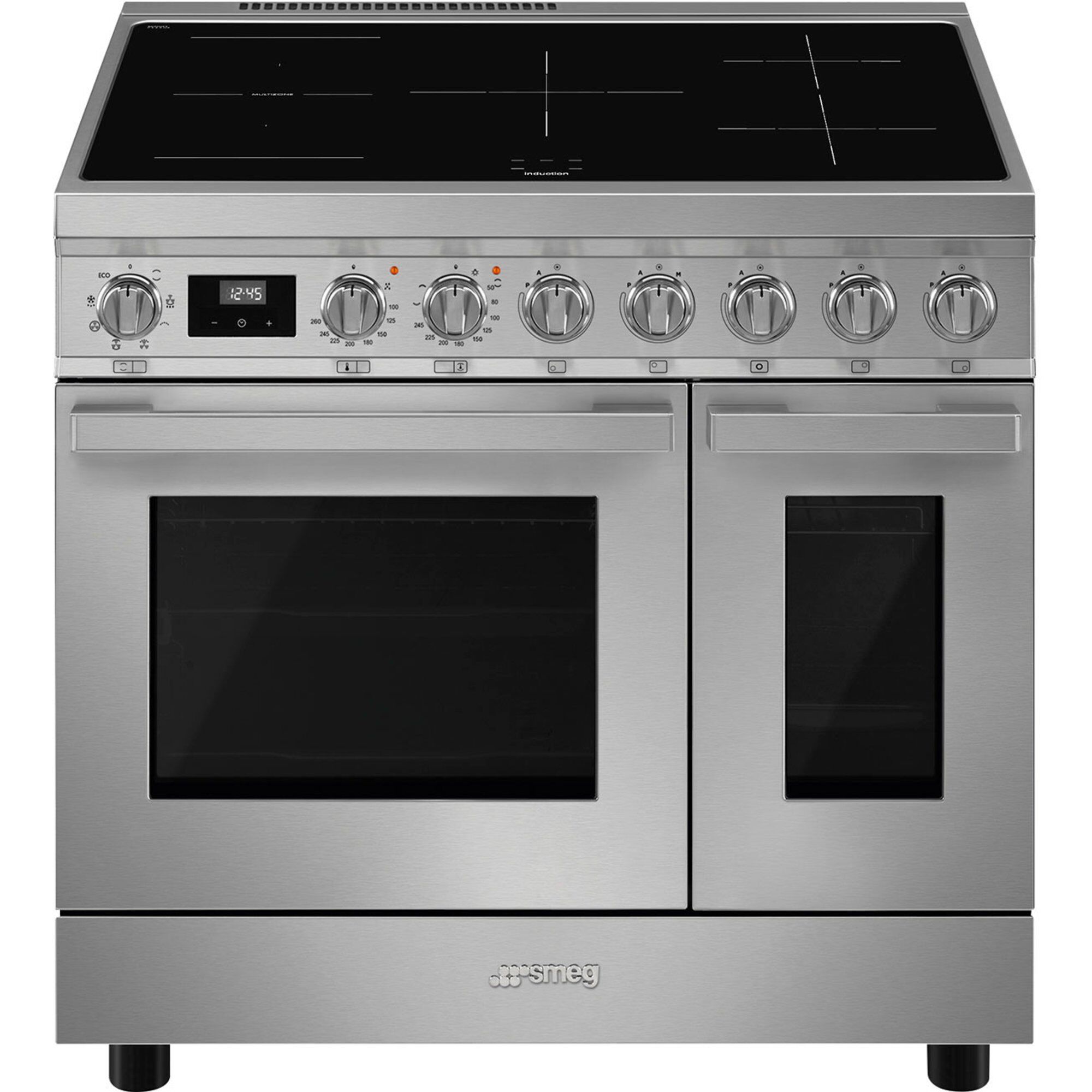 Smeg CPF92IMX Portofino induktionskomfur 83,4 kg, rustfrit stål