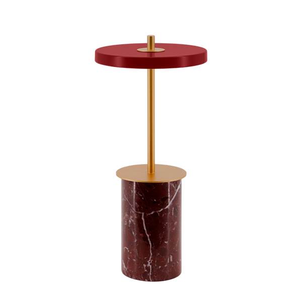 Umage Asteria Move Mini - Transportabel lampe - Red marble  : Erling Christensen Møbler