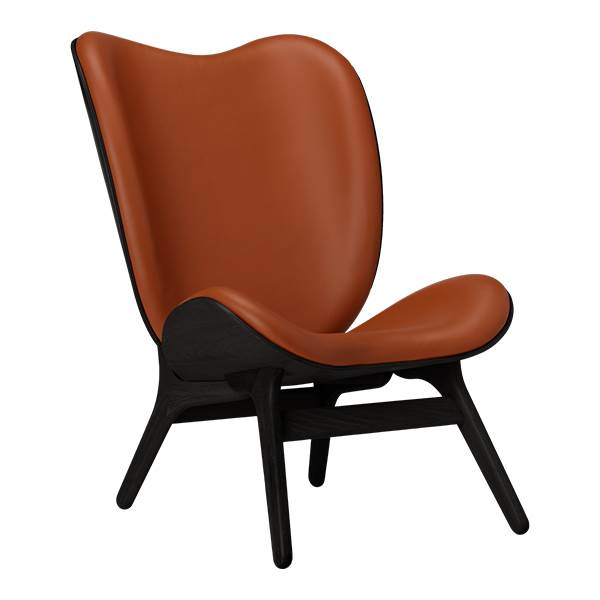 Umage A Conversation Piece - Høj - Black Oak/Cognac læder  : Erling Christensen Møbler