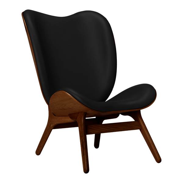 Umage A Conversation Piece - Høj - Dark Oak/Sort læder  : Erling Christensen Møbler